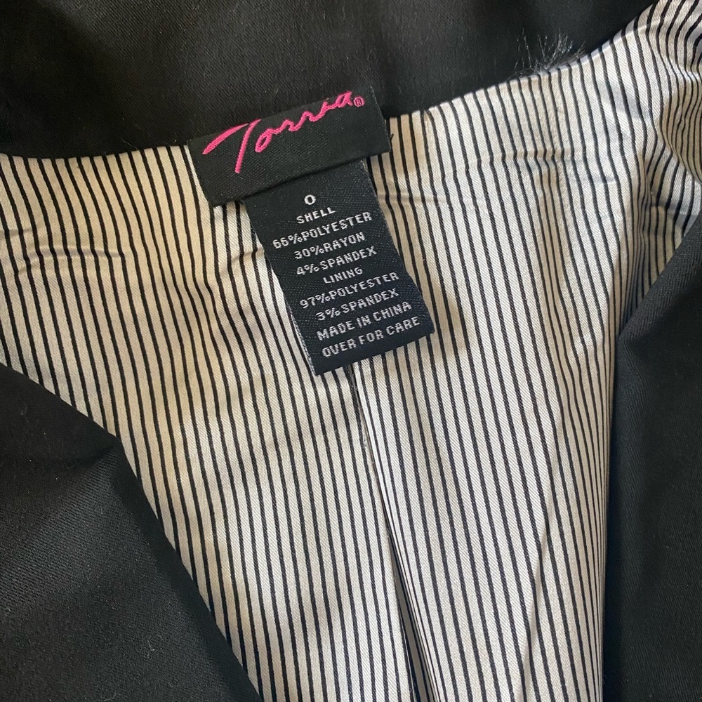 TORRID 0(12) Classic Black Women's Blazer EUC - Picture 4 of 7